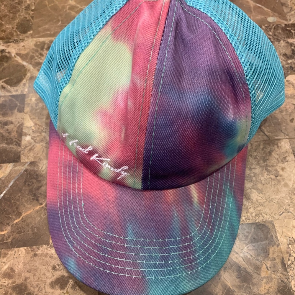 Head Kandy Tie Dyed Ponytail Crisscrossed Hat